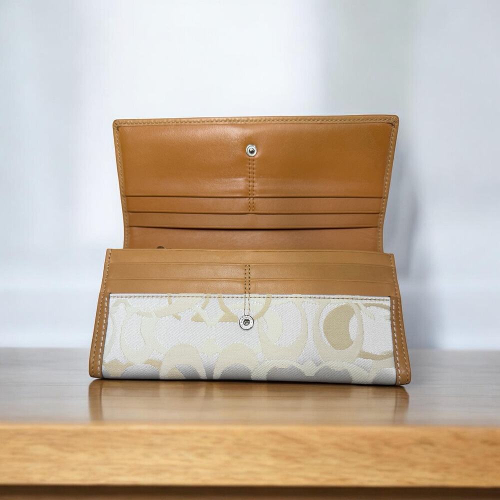 Y2K Coach 11818 Madeline Optic Signature Satchel & Fold Over Wallet - Picture 9 of 16